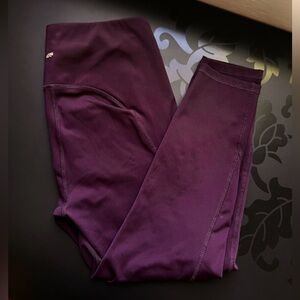Marika Maroon 3/4 Leggings with Pockets